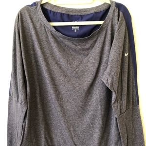 Nike Women Dri Fit Purple Long Sleeve Top XL Preloved